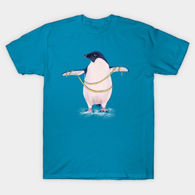 Cute Fat Penguin On Diet T-Shirt by Boriana Giormova